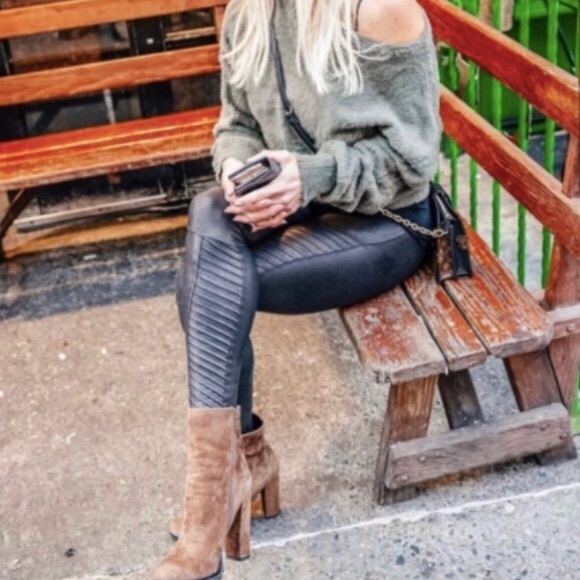 SOLD - NWT Revolve x SPANX Moto Faux Leather (XLP) - Picture 6 of 11